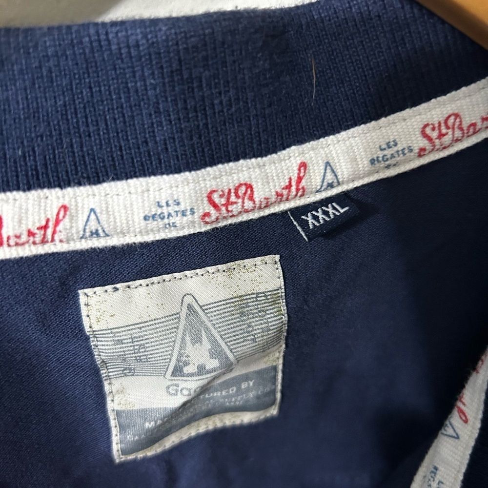 Gaastra St. Barthes Men's Embroidered Navy Polo Shirt π― cotton 3XL - Picture 3 of 8